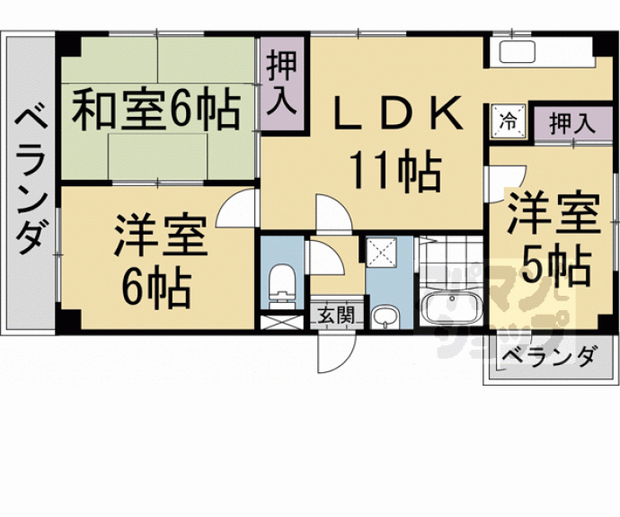 【エクセレント修学院】間取