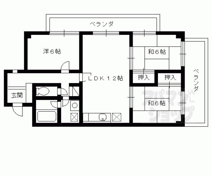 【メゾンミソノ】間取