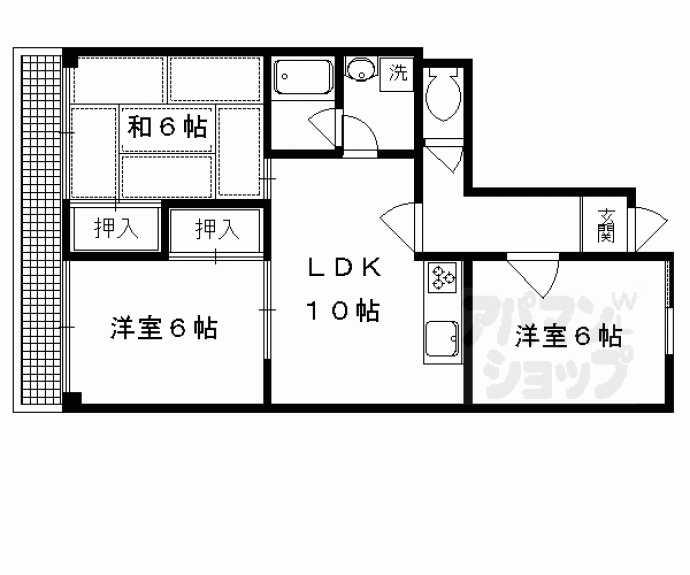 【メゾンミソノ】間取