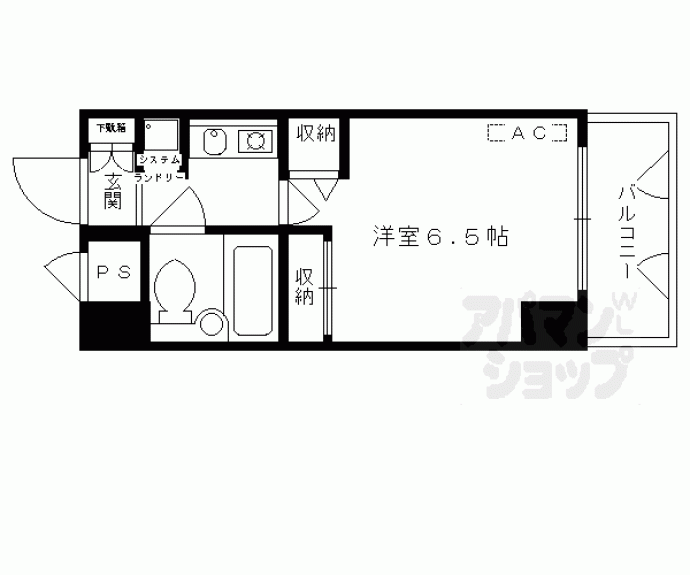 【ＤＥＴＯＭ－１烏丸二条】間取
