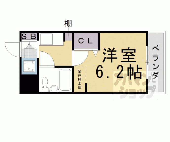 【ＤＥＴＯＭ－１烏丸二条】間取