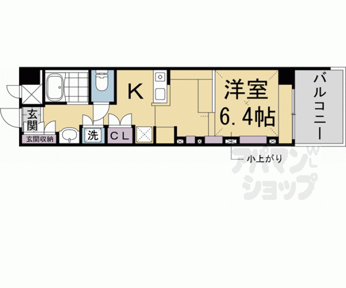 【ＤＥＴＯＭ－１烏丸二条】間取