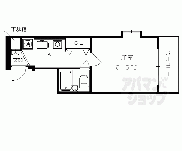 【ＤＥＴＯＭ－１室町二条】間取
