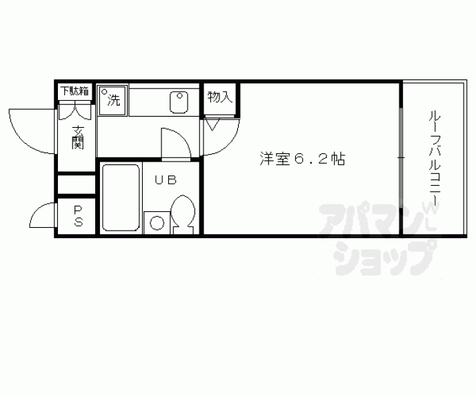 【ＤＥＴＯＭ－１室町二条】間取