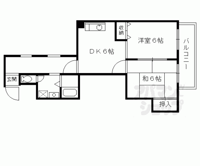【フィルハウゼ五条】間取