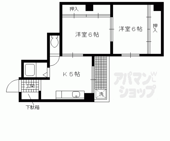 【クローカス三条】間取