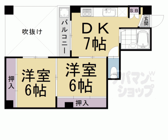 【クローカス三条】間取