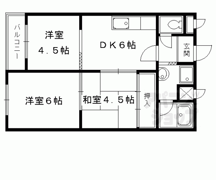 【第31長栄コーポきぬもと】間取