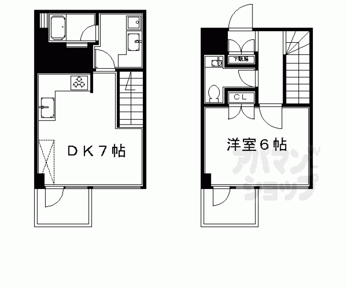 【ヴェルビュ二条城東】間取
