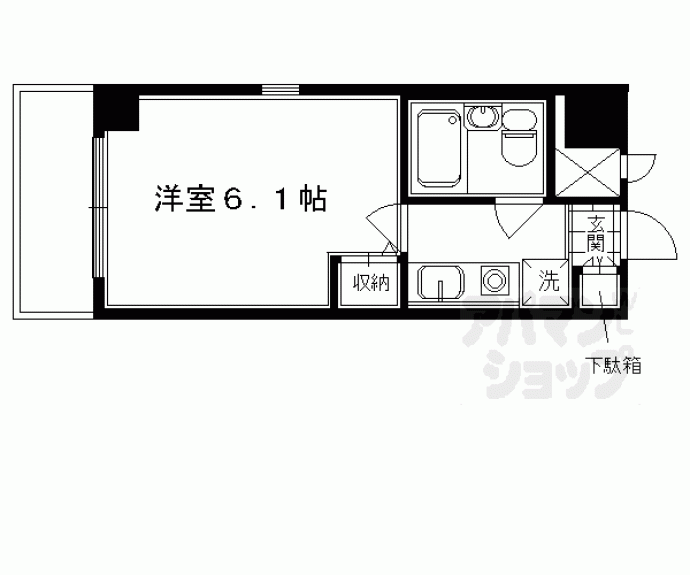 【ＤＥＴＯＭ－１二条城南】間取