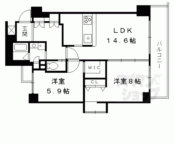 【デ・リード堀川東】間取