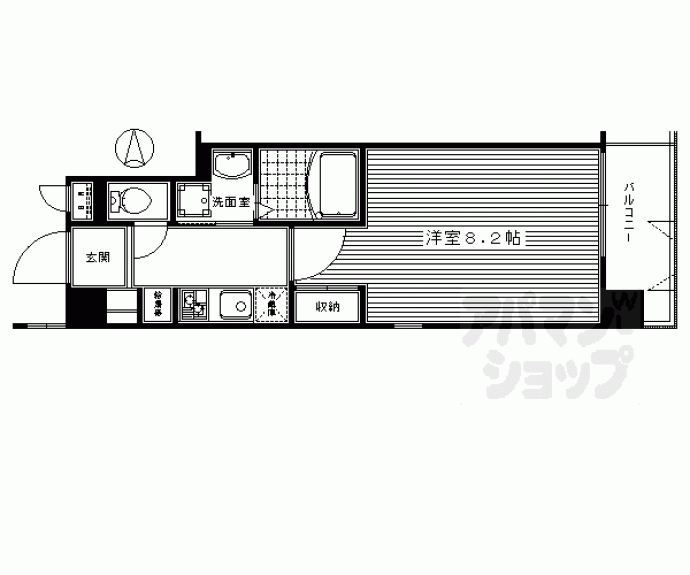 【メゾン・ド・フルール御幸町】間取