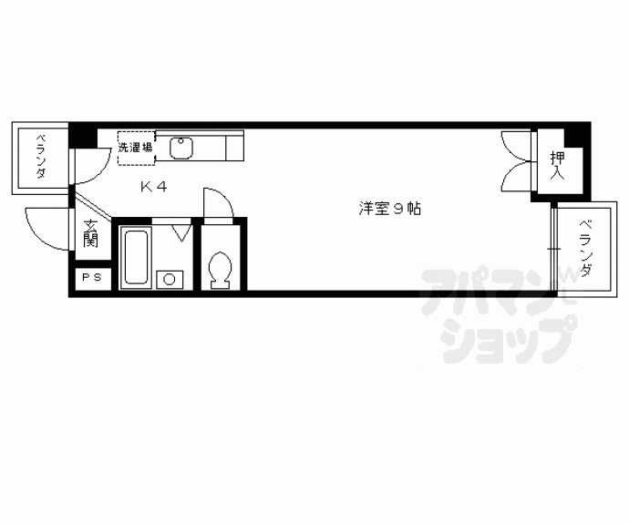 【クレサンテ五条坂】間取