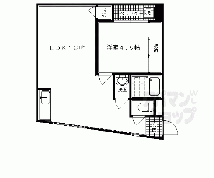 【デパール祇園】間取