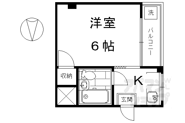 【ドミトリー北斗】間取