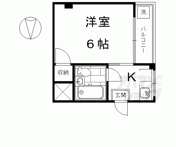 【ドミトリー北斗】間取