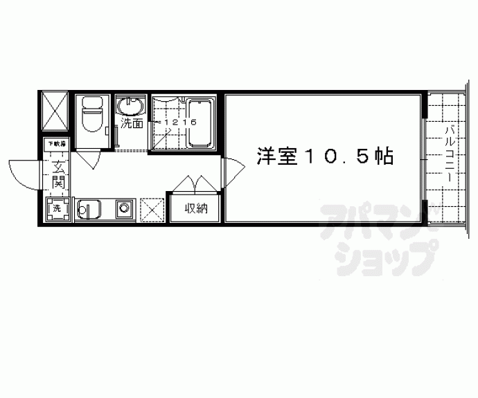 【ROOTS二条城南】間取