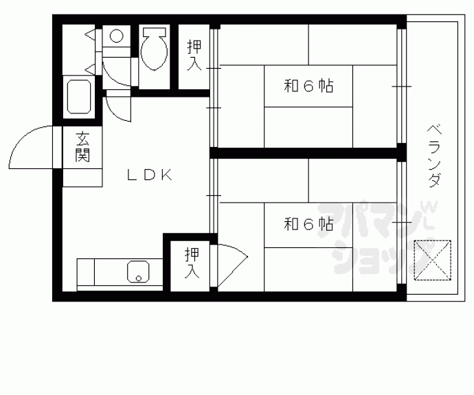 【カーサデ東山】間取