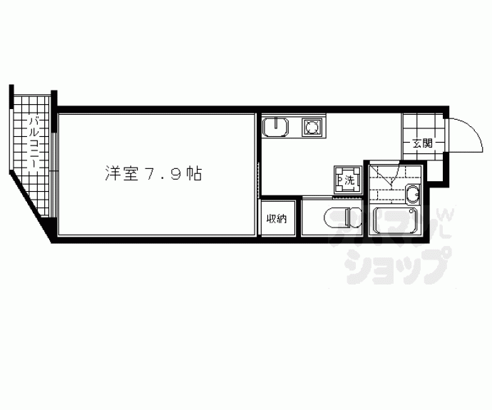 【リバーパレス白川】間取