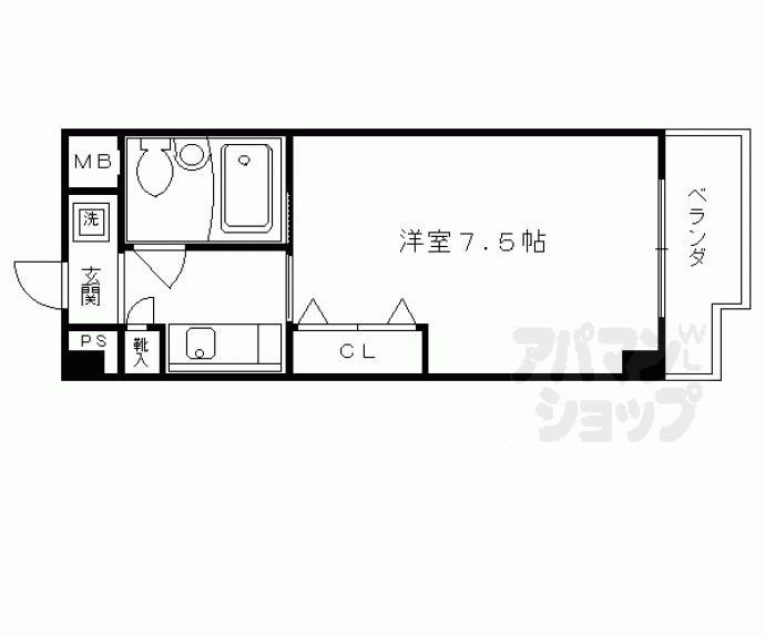 【デ・リード烏丸五条】間取