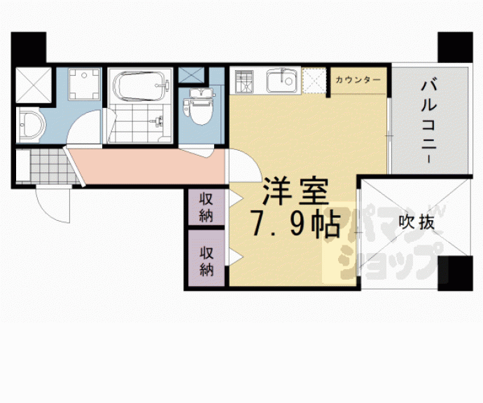 【ベルヴィ富小路】間取