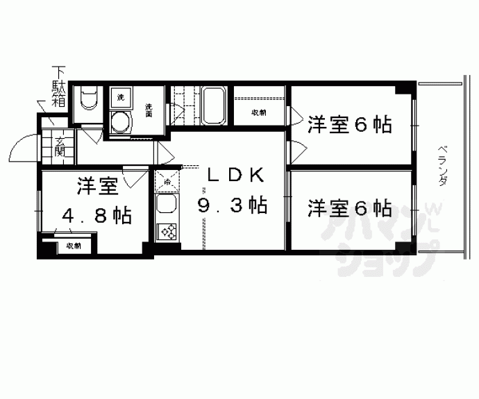 【デ・リード白川】間取