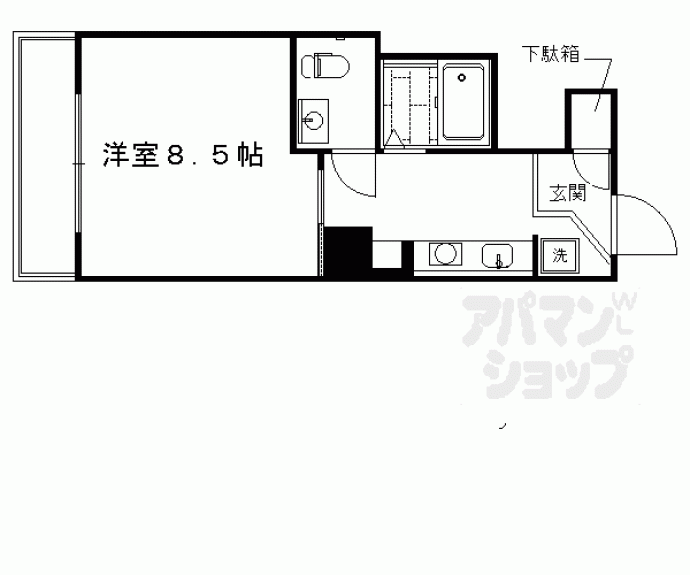 【サンフェスタ東福寺（Ａ・Ｂ棟）】間取
