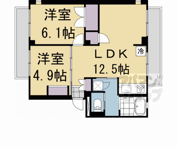 【グレースフル御所】間取