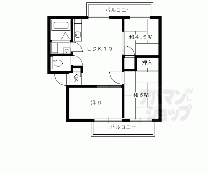 【グレースフル御所】間取