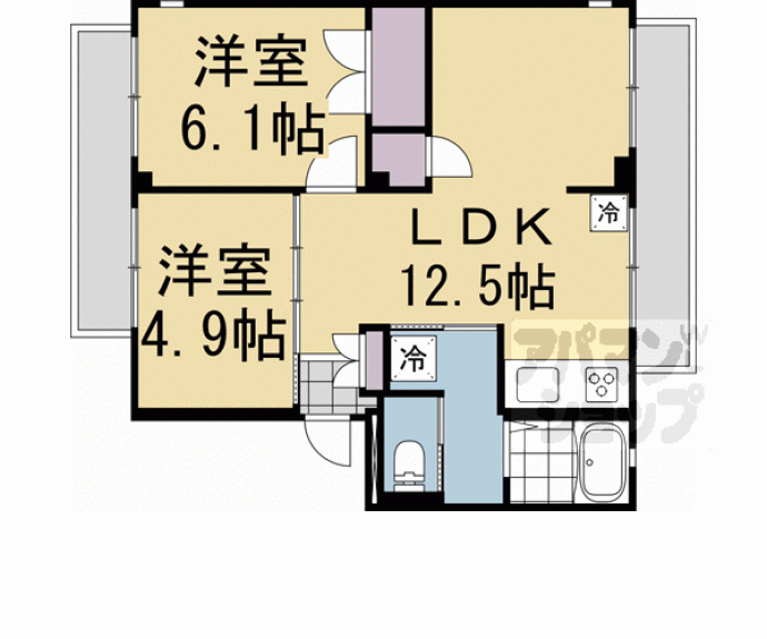 【グレースフル御所】間取