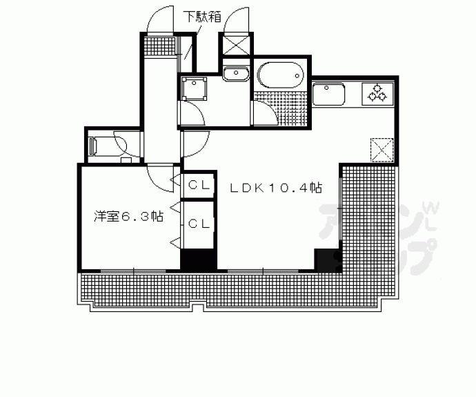 【ライオンズマンション下鴨本町】間取