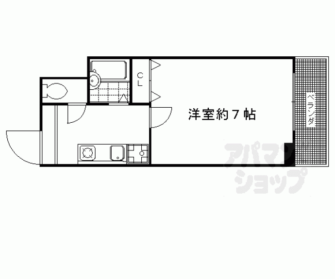 【エリーフラッツ西洞院】間取