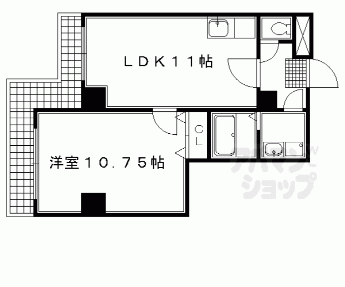 【エリーフラッツ西洞院】間取