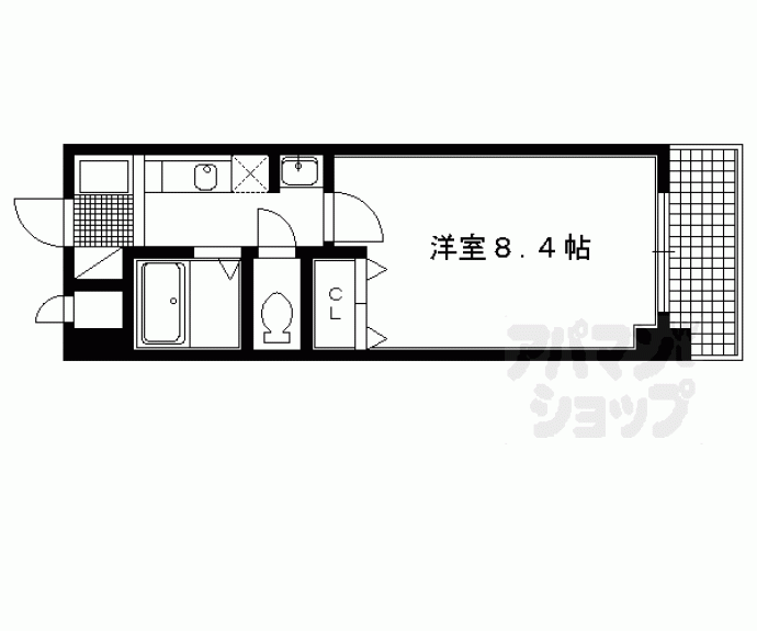 【ヴィヴァーチェ四条大宮】間取