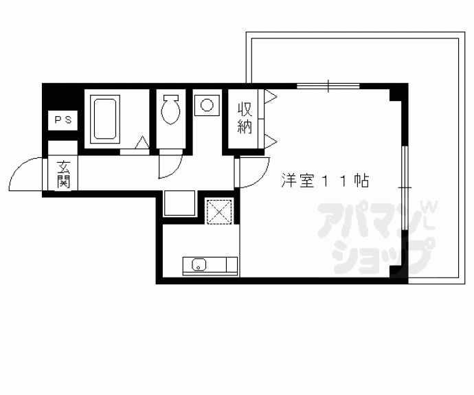 【ヴィヴァーチェ四条大宮】間取