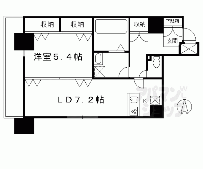 【コスモフォーラム四条】間取