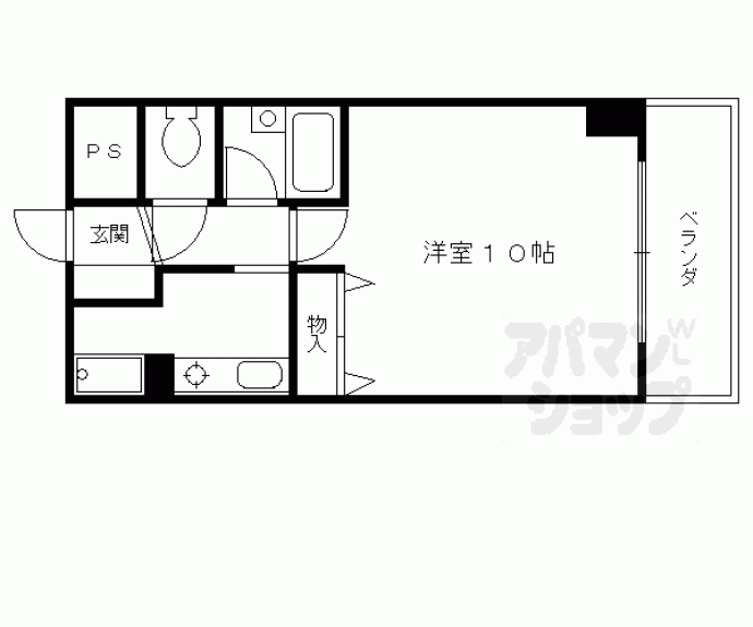 【大晋メゾネ四条大宮】間取