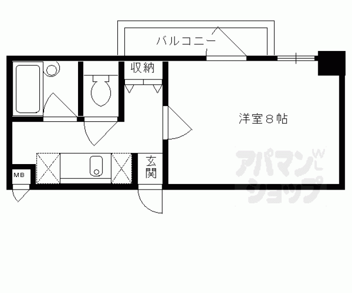 【大晋メゾネ四条大宮】間取