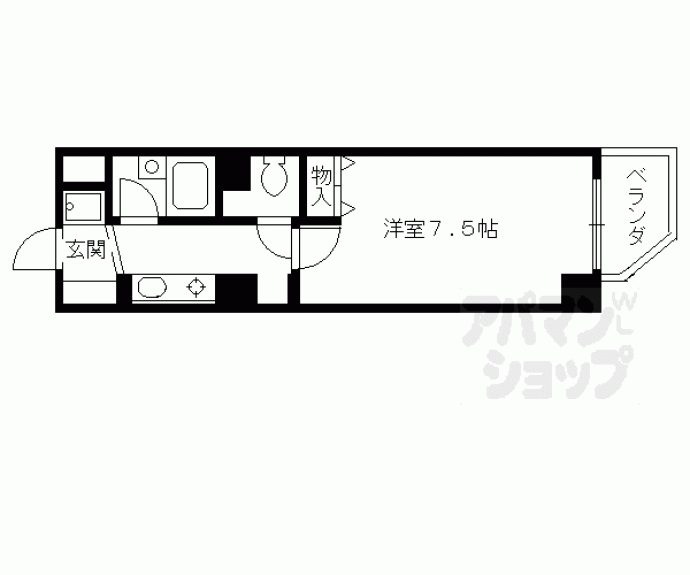 【大晋メゾネ四条大宮】間取