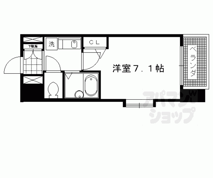 【デ・リード烏丸西】間取