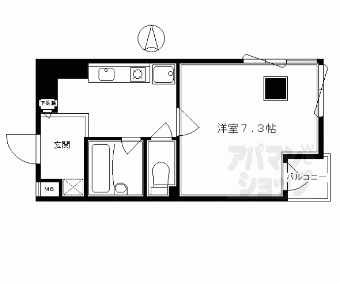 【パインフィールド御池】間取