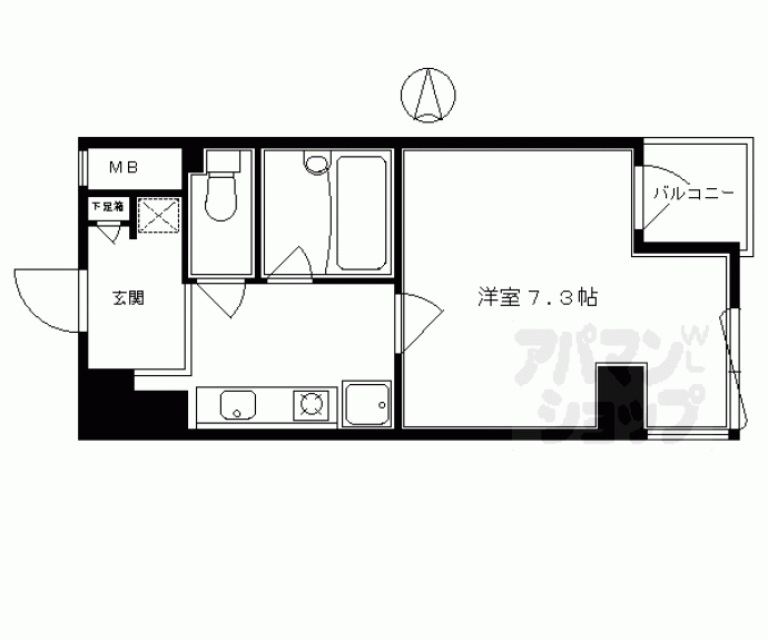 【パインフィールド御池】間取