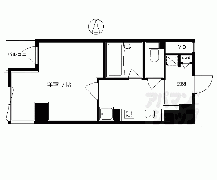 【パインフィールド御池】間取