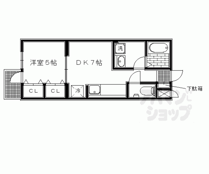 【ルシェル三条大橋】間取