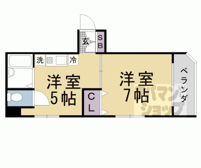 【ラフィーネ四条堀川】間取