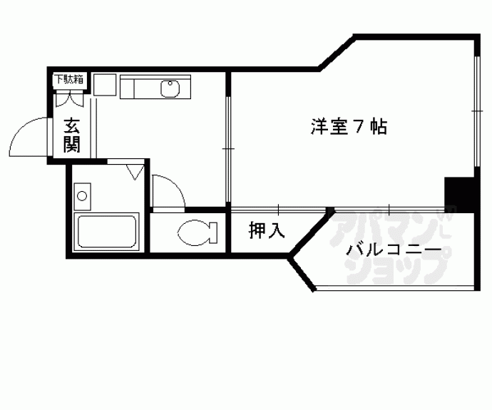 【ラフィーネ四条堀川】間取