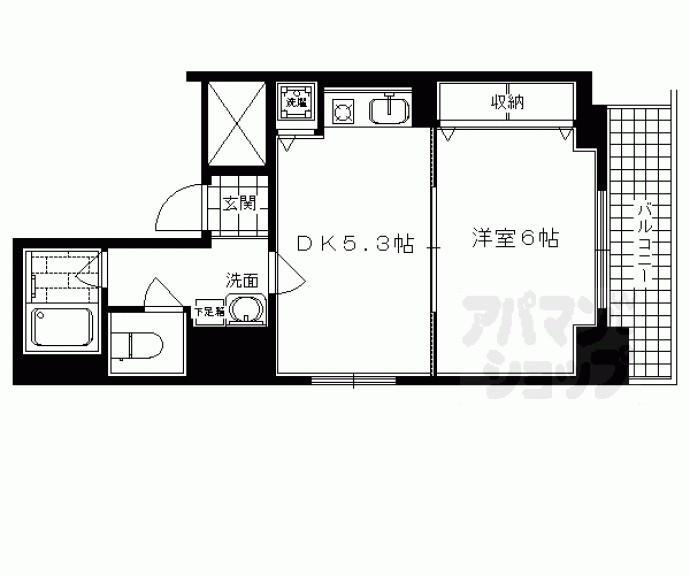【エステムコート京都烏丸】間取