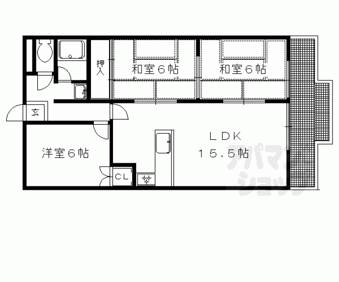 【ピアレス円勝寺】間取