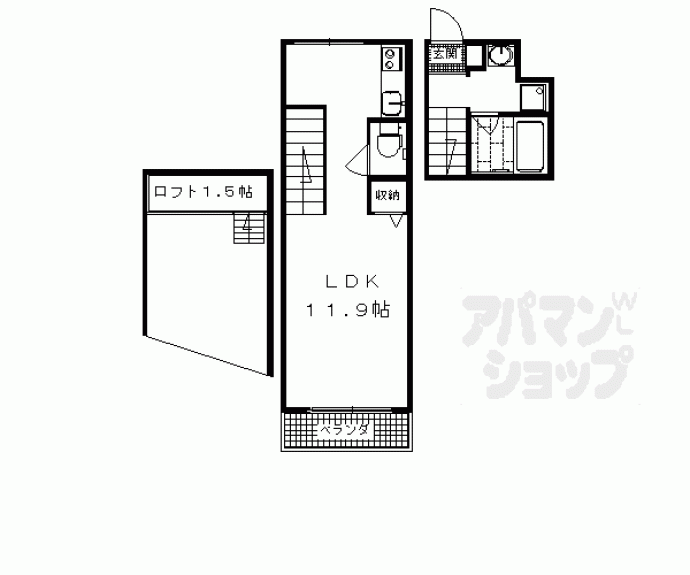 【宇多野コーポラティブハウス】間取