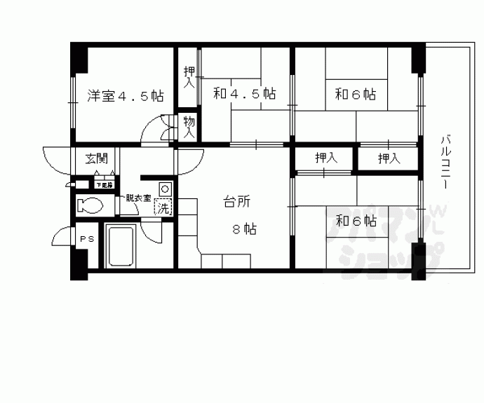 【深草西浦住宅】間取
